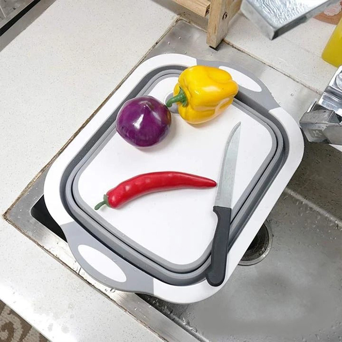 FoldableStrainer – sită pliabilă, recipient și tocător 3 în 1 - Image 4