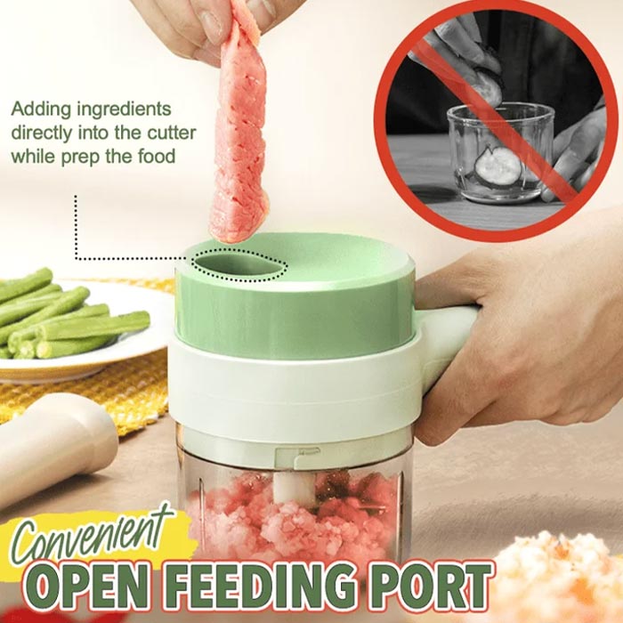 FoodProcessor, set pentru bucătărie din 5 piese pentru tocat, feliat, decojit și curățat - Image 7