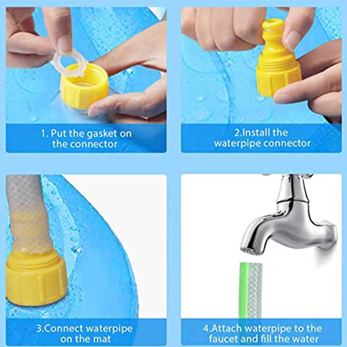FunPool, piscină gonflabilă cu fântână incorporată pentru copii și animale de companie - Image 5