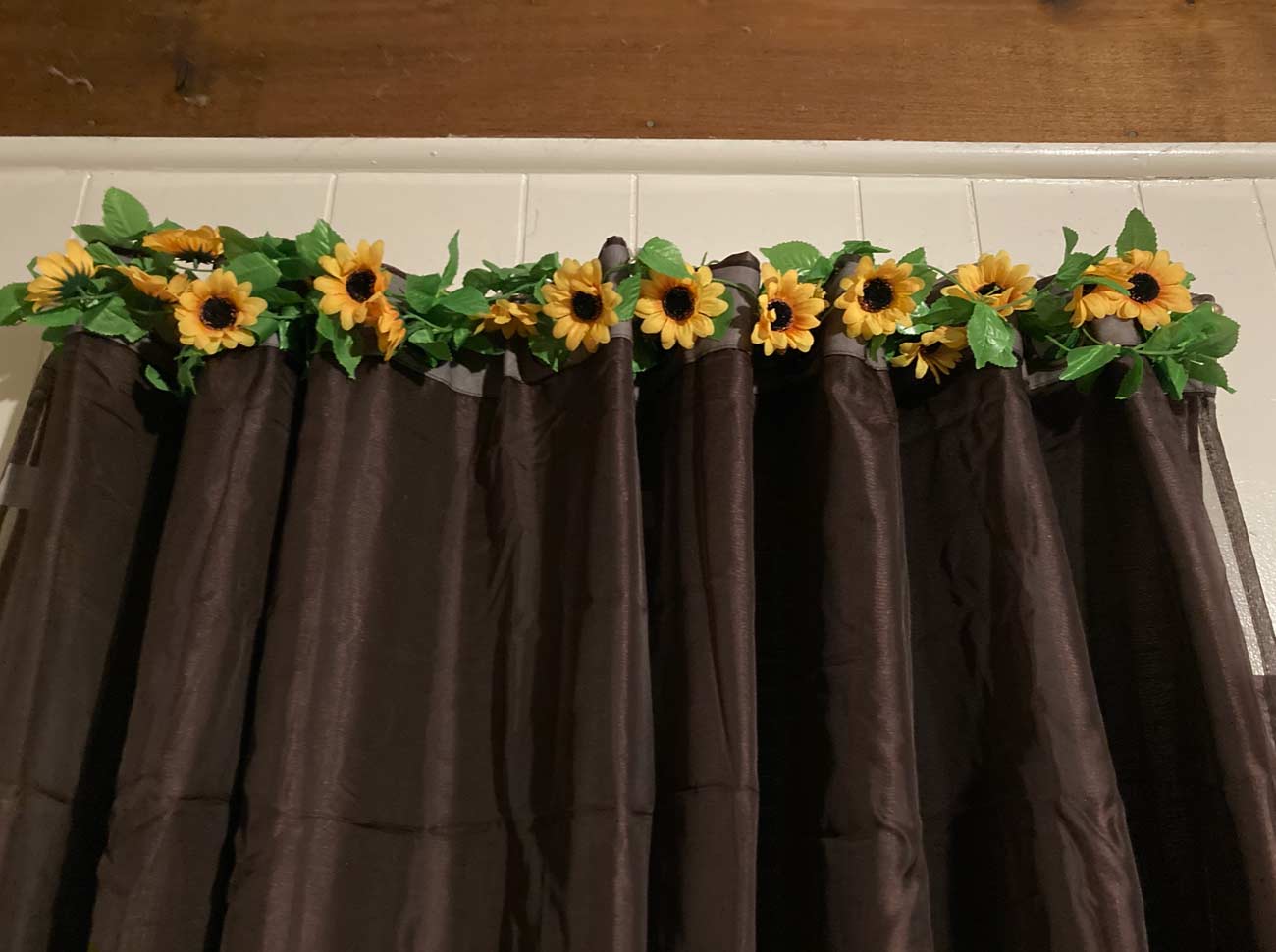 GarlandSunflower, ghirlandă artificială de floarea soarelui cu aspect natural (set de 2 bucăți) - Image 9