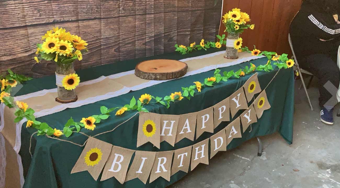 GarlandSunflower, ghirlandă artificială de floarea soarelui cu aspect natural (set de 2 bucăți) - Image 10