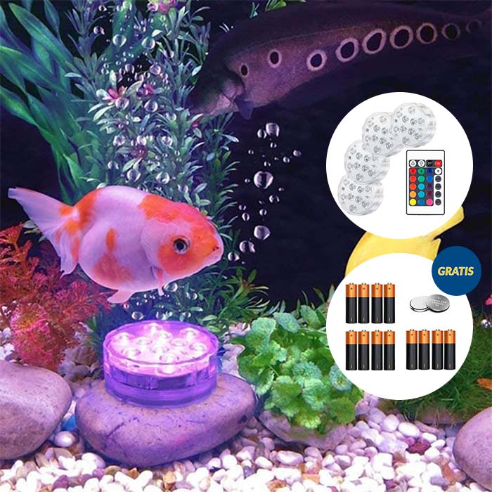 GlowBundle, 4 lumini LED rezistente la apă + set de baterii - Image 10