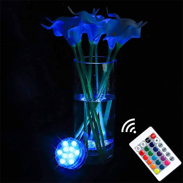 GlowWaterLights, 4 dispozitive cu lumini LED rezistente la apă, cu telecomandă - Image 8