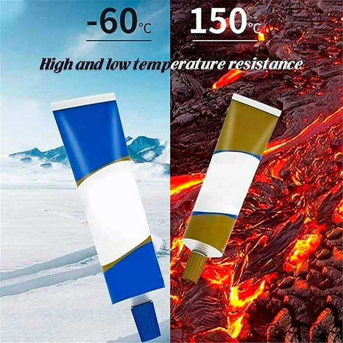 Amestecul durabil se usucă în 6 minute, rezistă la temperaturi de până la 150°C și oferă o rezistență superioară!