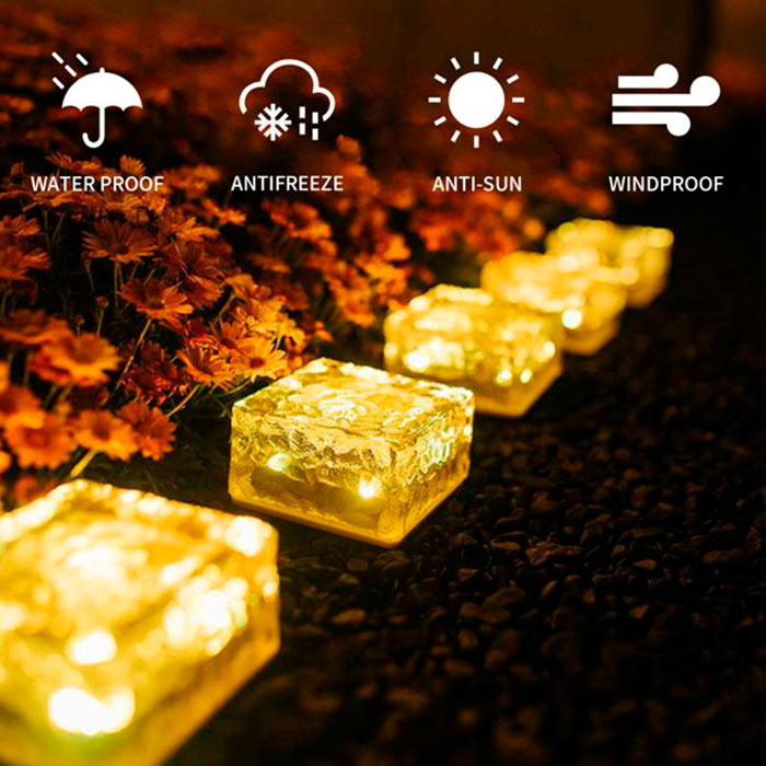 IceCubeLights, lumini solare de grădină în formă de cub (set de 2 bucăți) - Image 3