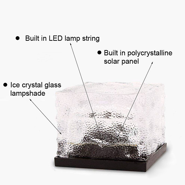 IceCubeLights, lumini solare de grădină în formă de cub (set de 2 bucăți) - Image 4