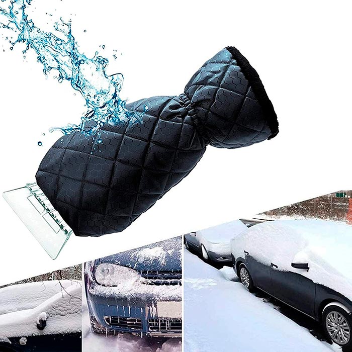 IceScraper, racletă de gheață cu mănușă izolată și călduroasă - Image 3