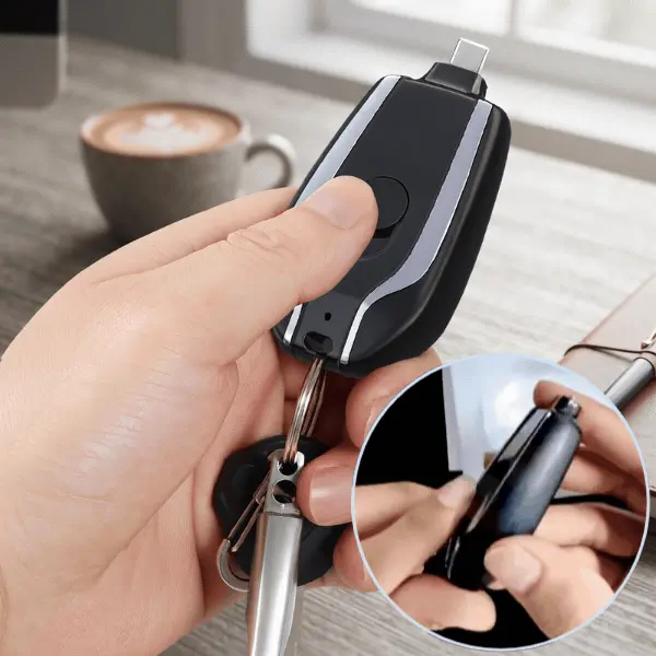 Încărcător portabil mini pentru telefon, KeyCharger