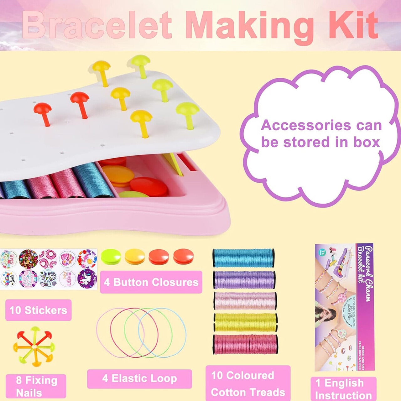 KnitFun, set de tricotat pentru brățări - Image 4