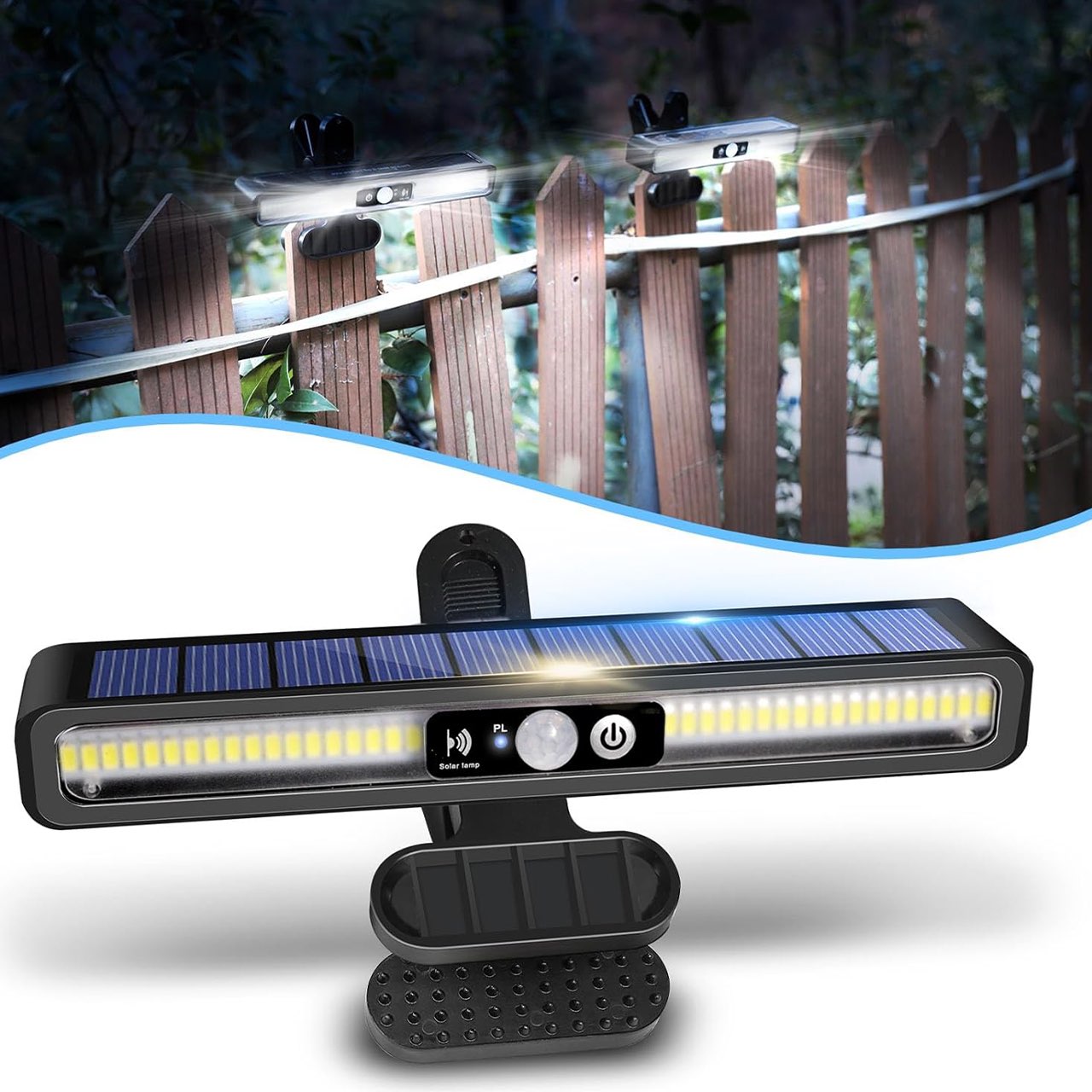 LampClip, lampă solară de exterior cu senzor de mișcare - Image 9