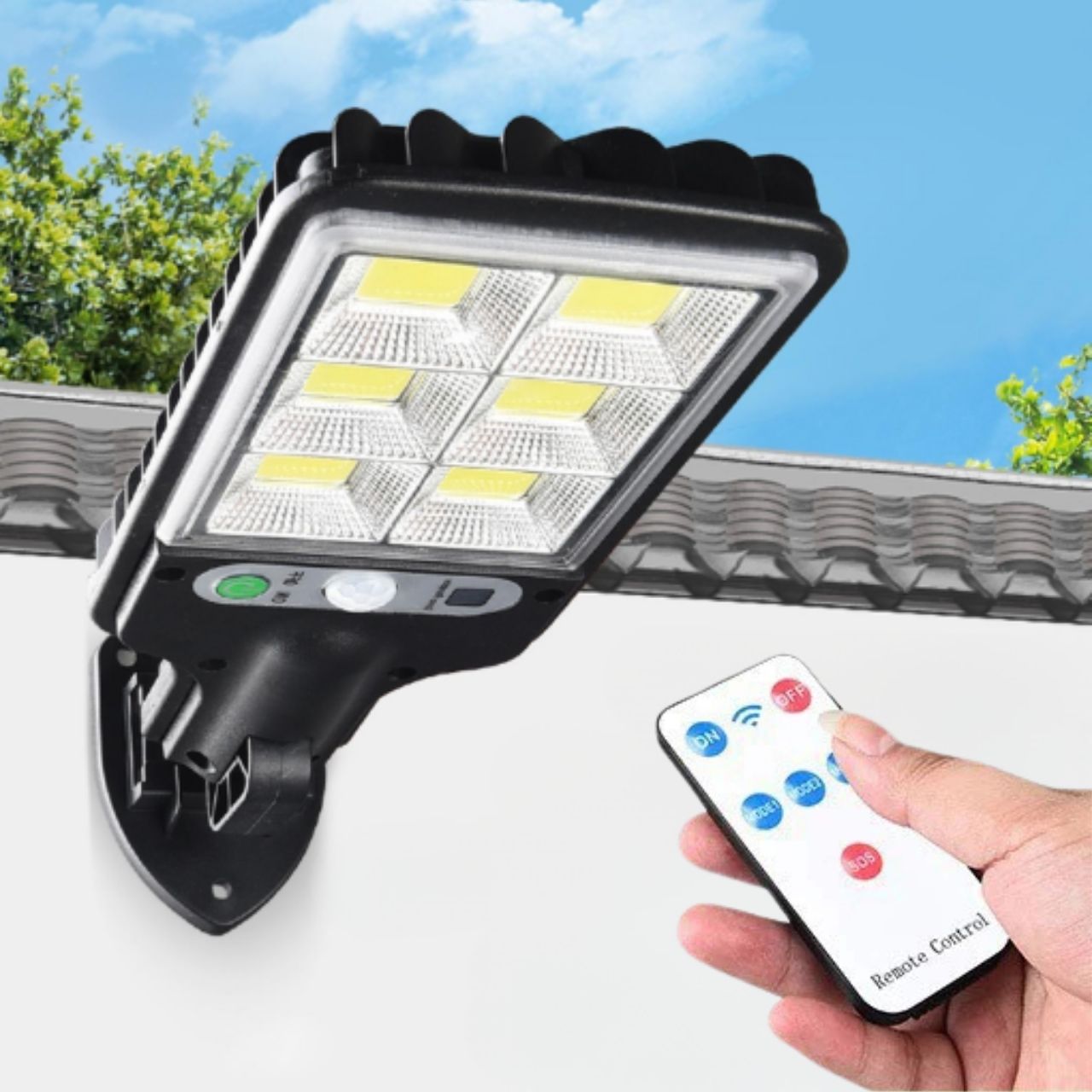LedSens, lampă solară de perete cu senzor de mișcare - Image 3