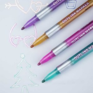 MagicMarkers, set de 8 markere care creează un contur magic - Image 3