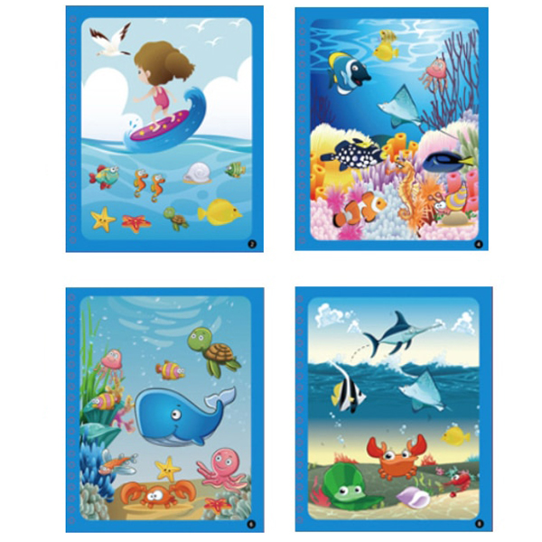 MagicWaterBook – 3 cărți de colorat cu stilou cu apă - Image 3