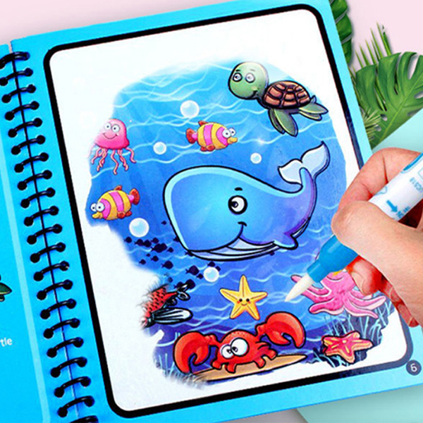 MagicWaterBook – 3 cărți de colorat cu stilou cu apă - Image 8