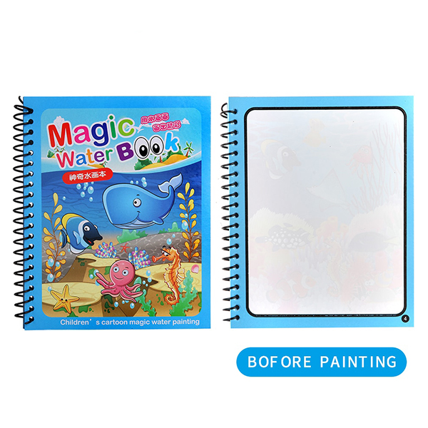 MagicWaterBook – 3 cărți de colorat cu stilou cu apă - Image 10