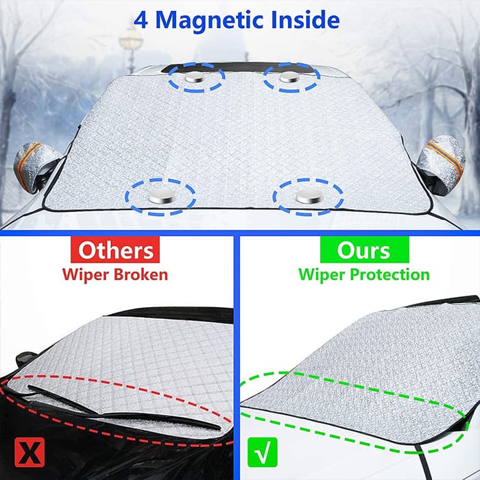 MagneticCarCover, husă de protecție cu magneți pentru parbriz - Image 2