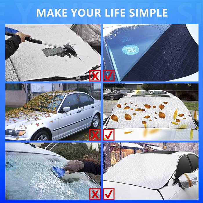 MagneticCarCover, husă de protecție cu magneți pentru parbriz - Image 3