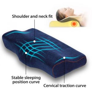 Husa hipoalergenică a pernei anatomice este moale și netedă și oferă protecție împotriva acarienilor și acumulării de bacterii.