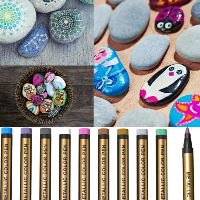 MetallicColorPen, set de 10 markere pentru desen - Image 6
