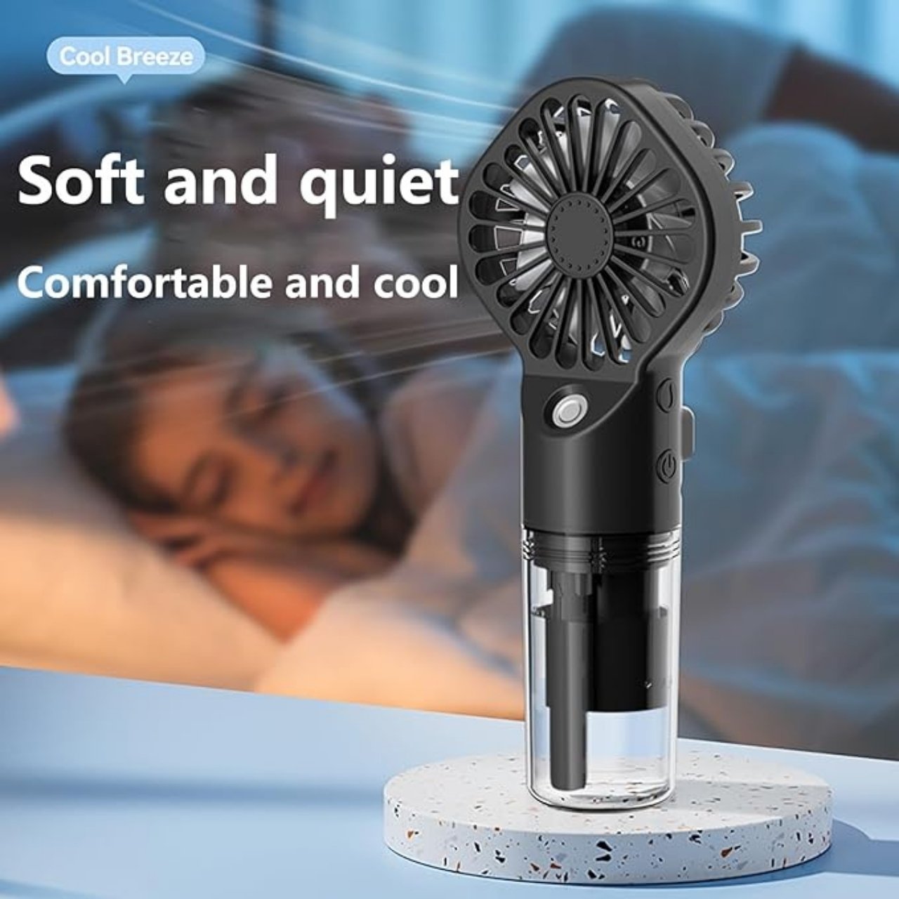 Misty, ventilator mini portabil cu umidificator încorporat - Image 4