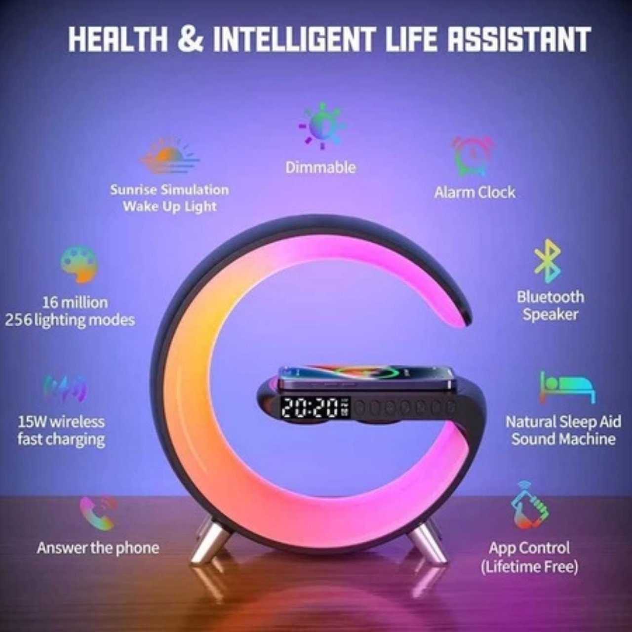 MoonCharge - un încărcător wireless elegant și o lumină ambientală într-unul singur - Image 3