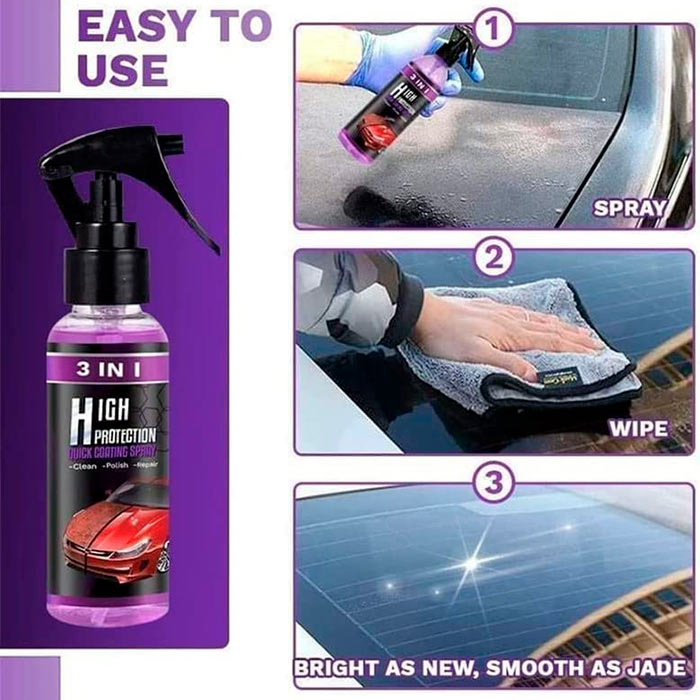 Spray-ul auto ușurează spălarea fără apă