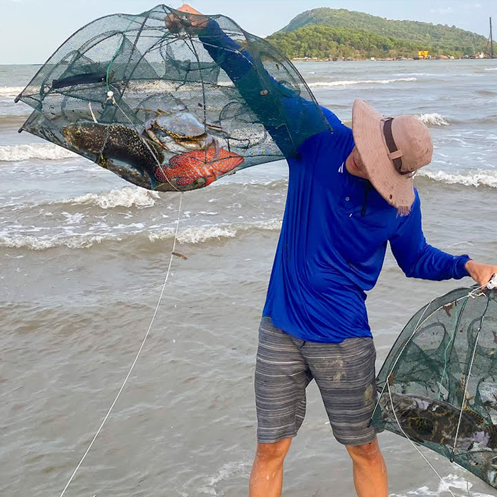 NetFish, plasă de pescuit în formă de umbrelă pentru pești și crabi - Image 7