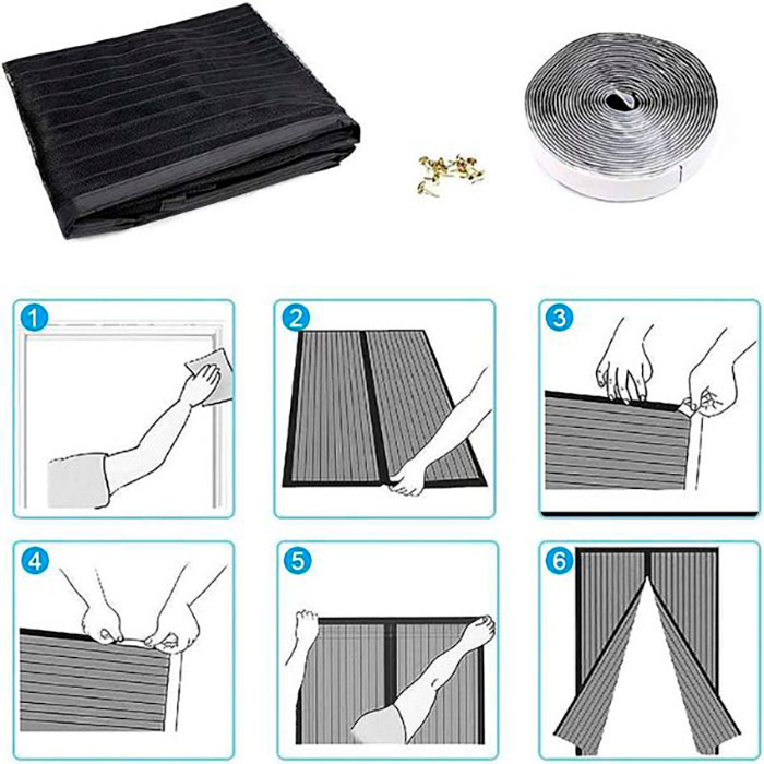 NoInsectCurtain, plasă magnetică pentru țânțari - Image 4