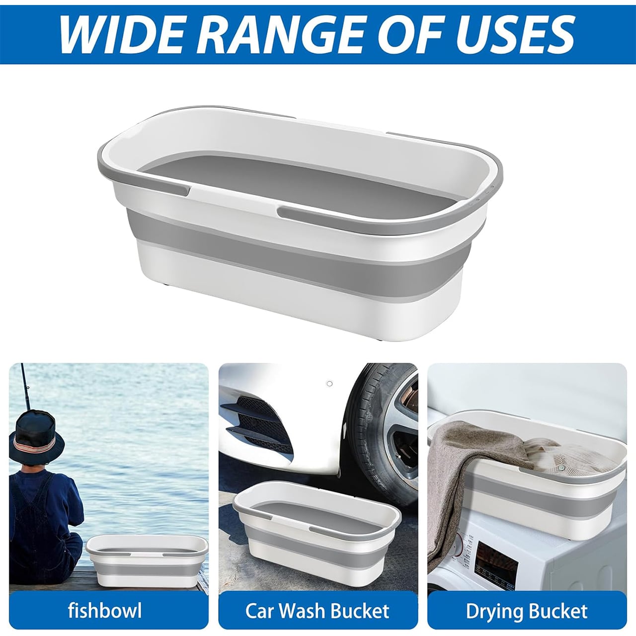 Pail, găleată pliabilă pentru curățare ușoară - Image 6