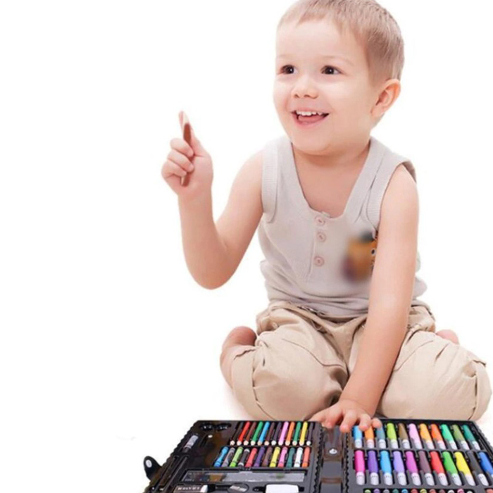 PaintingKit, set de 86 vopsele și alte accesorii potrivite pentru adulți și copii - Image 8