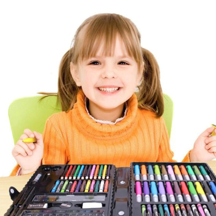 PaintingKit, set de 86 vopsele și alte accesorii potrivite pentru adulți și copii - Image 9