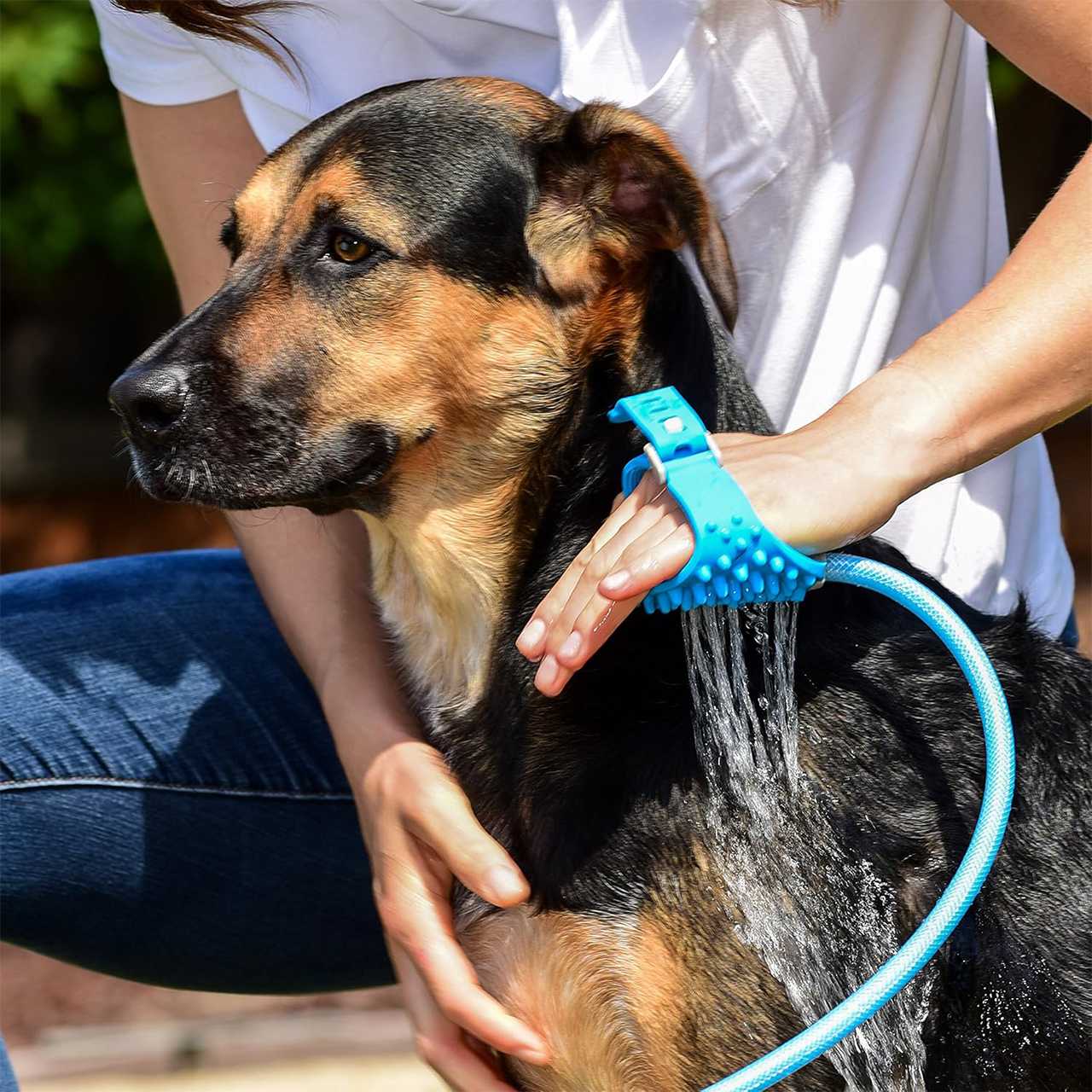PawBath, perie de masaj multifuncțională pentru băița animalelor de companie - Image 2