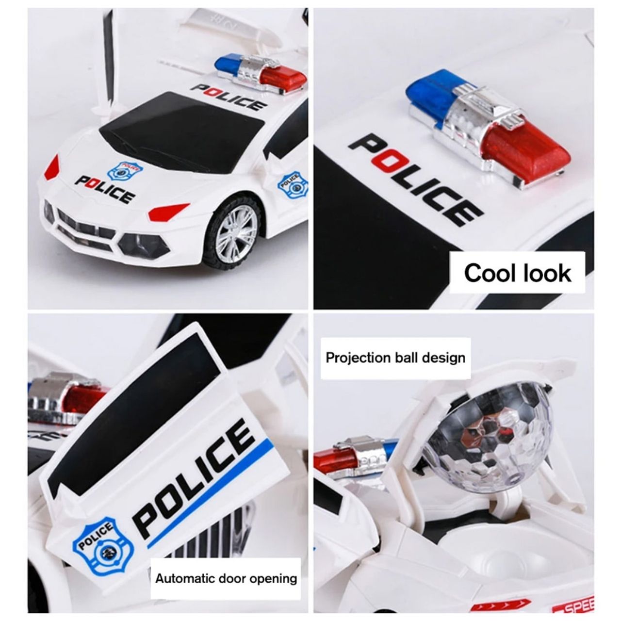PoliceCar, mașină de poliție cu lumini LED - Image 2