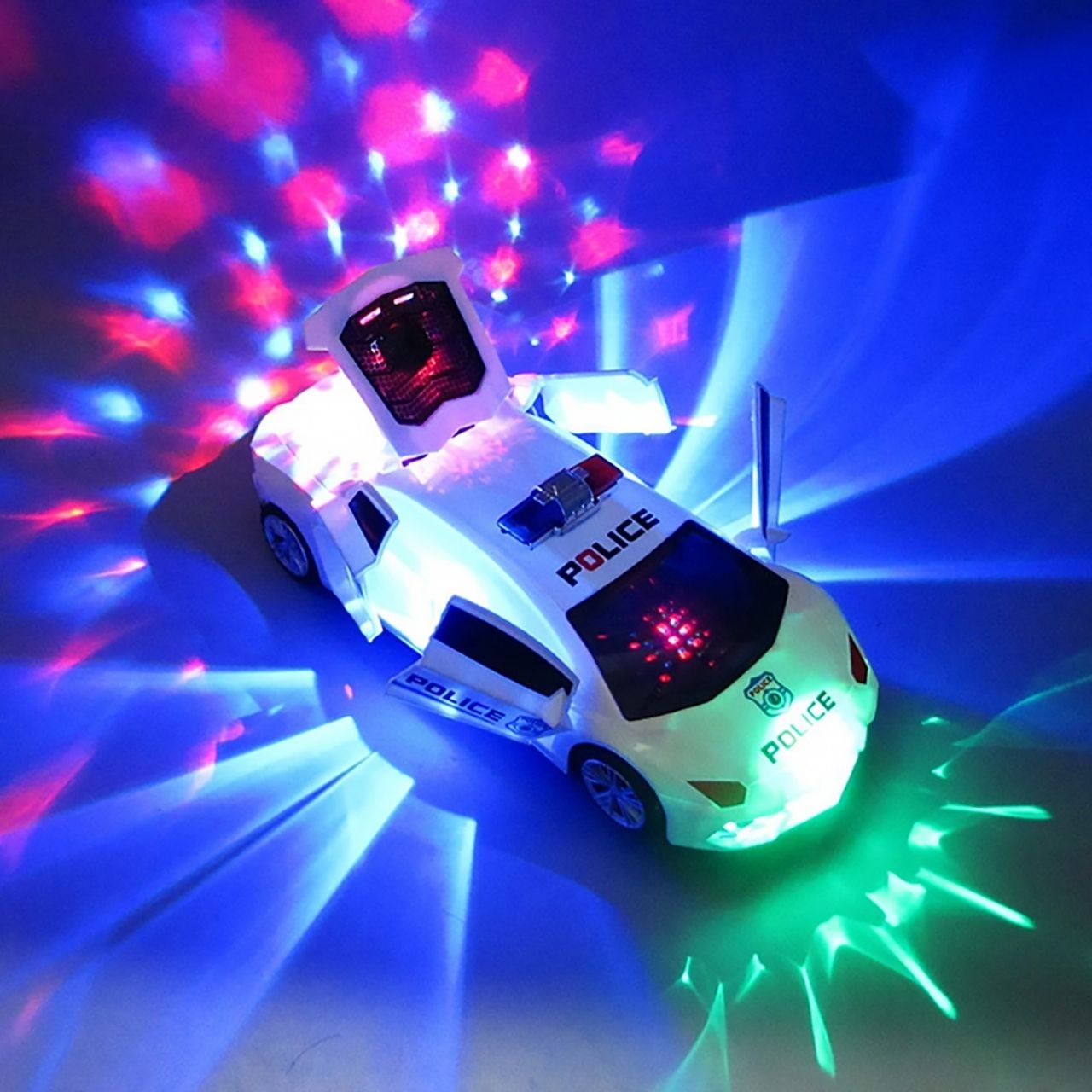 PoliceCar, mașină de poliție cu lumini LED - Image 8