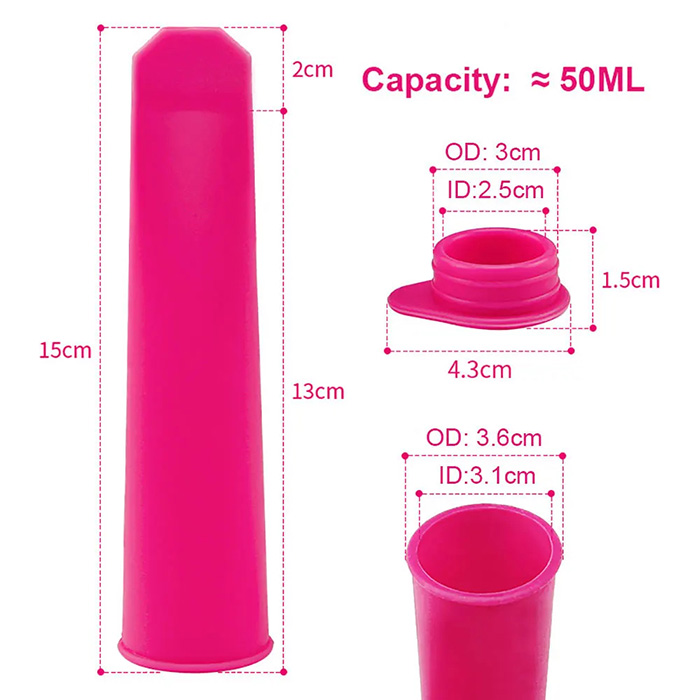 Popsy, forme de înghețată din silicon (6 bucăți) - Image 2