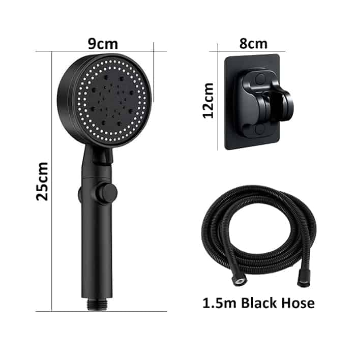 PressureShower, set pentru duș cu 5 moduri de funcționare (pară duș, furtun și suport) - Image 4