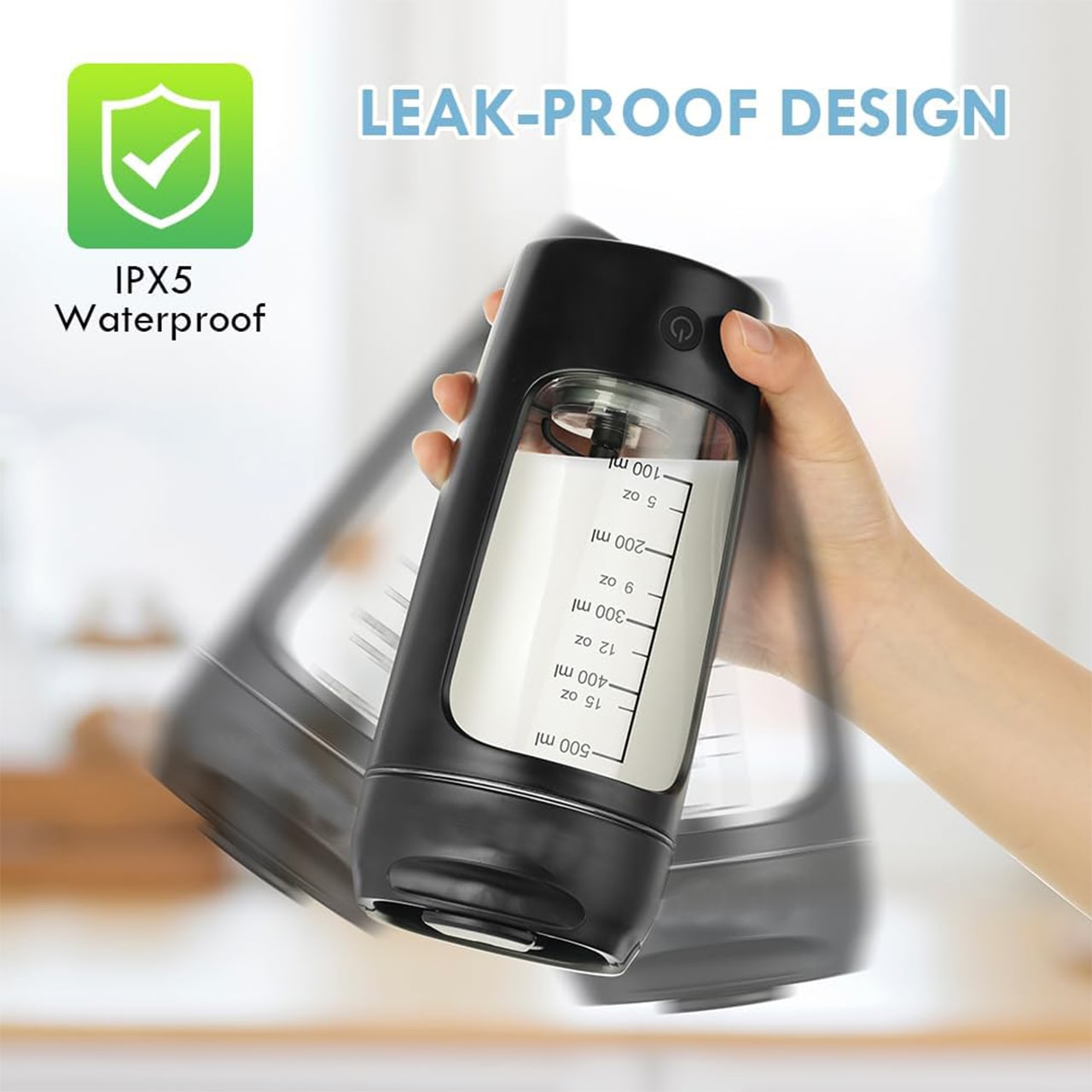 ProteinShaker, un shaker electric cu un recipient care este de asemenea o sticlă - Image 1
