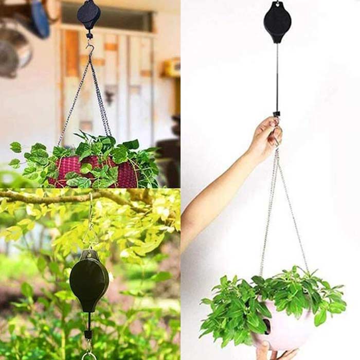 PullGarden, set de 2 cârlige pentru agățat plante cu curea elastică - Image 5