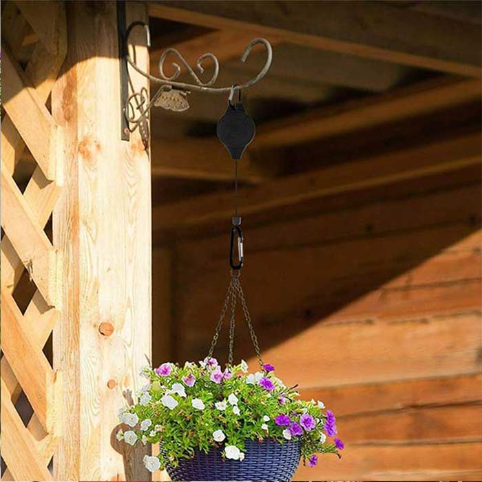 PullGarden, set de 2 cârlige pentru agățat plante cu curea elastică - Image 6