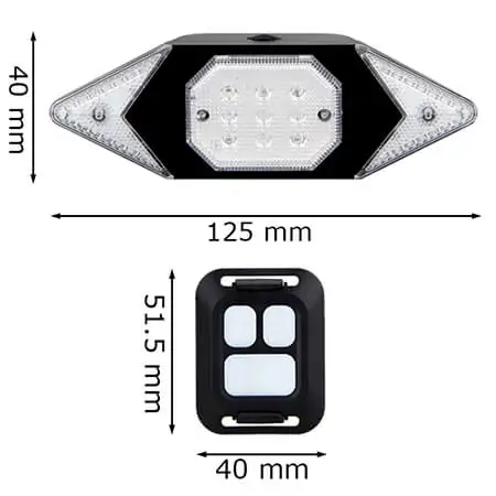 RearLightIndicator, indicator de bicicletă cu telecomandă wireless - Image 2