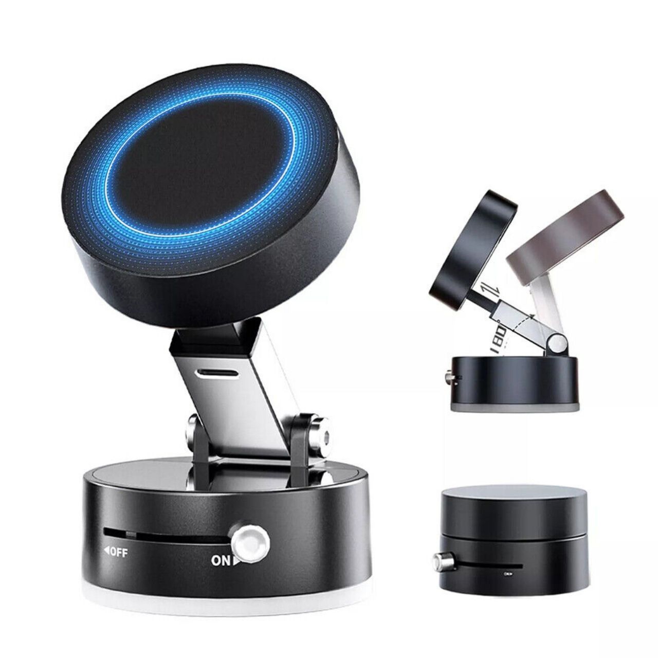RingMag, suport magnetic universal ajustabil cu ventuză cu vacuum - Image 7