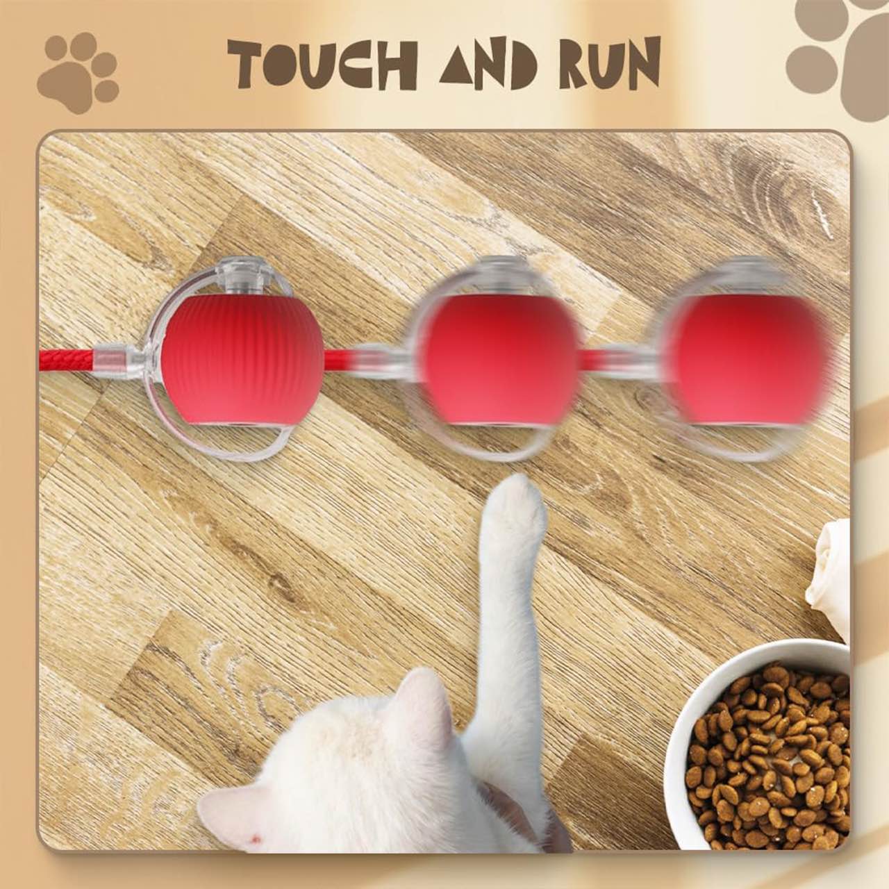 RollBall, o minge de joacă cu un zgardă pentru animale de companie - Image 4