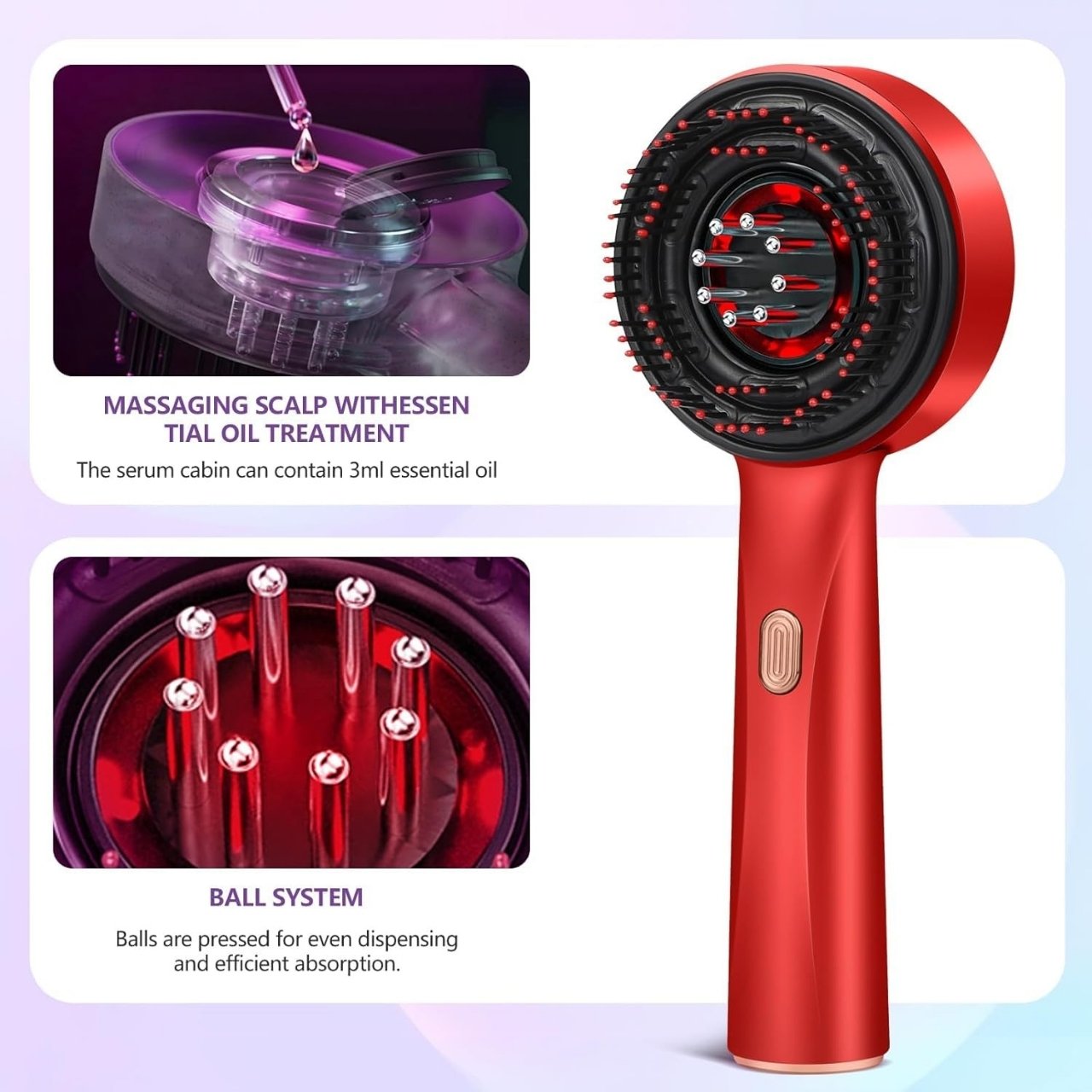 Scalpyx, perie de masaj cu LED pentru a stimula creșterea părului - Image 5