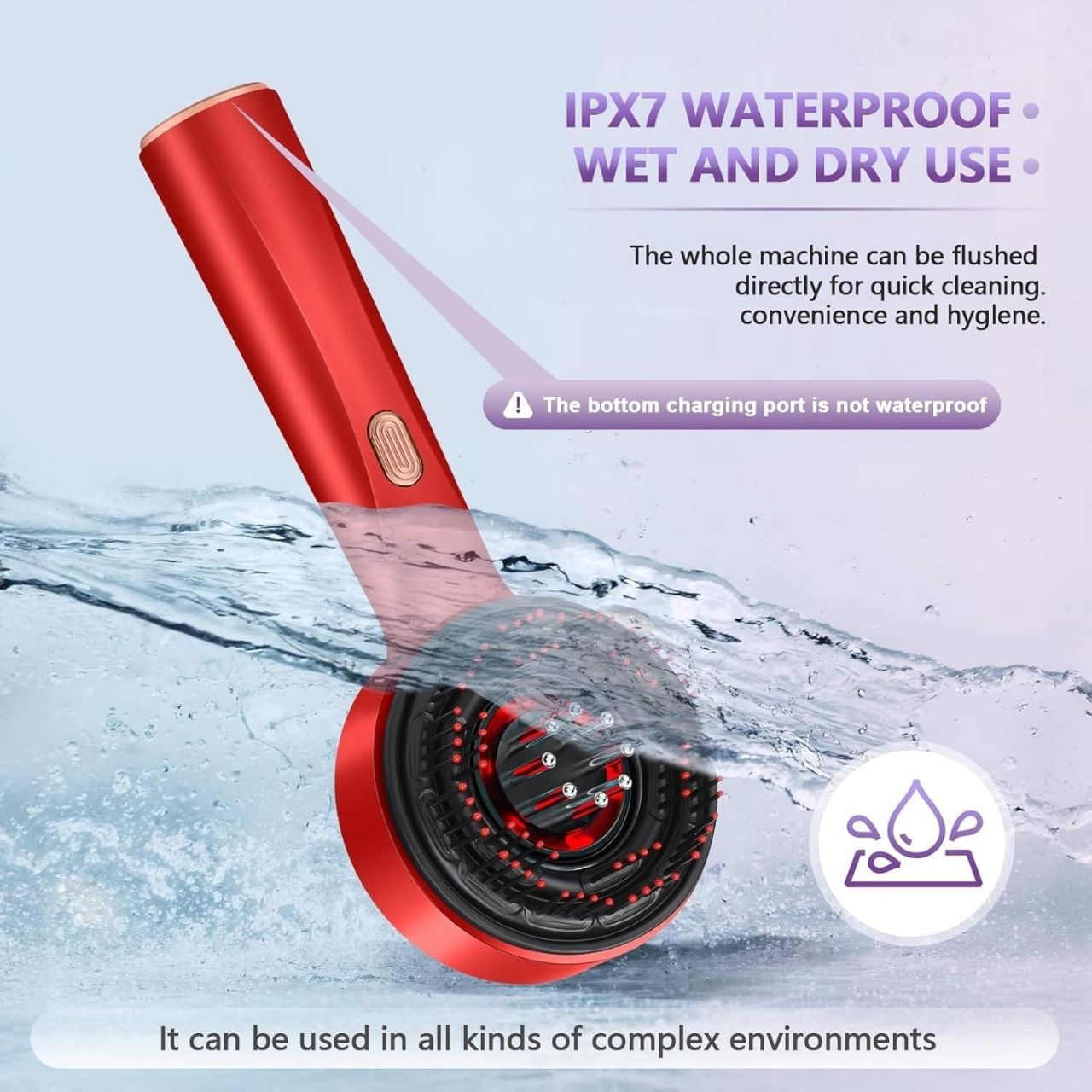Scalpyx, perie de masaj cu LED pentru a stimula creșterea părului - Image 9