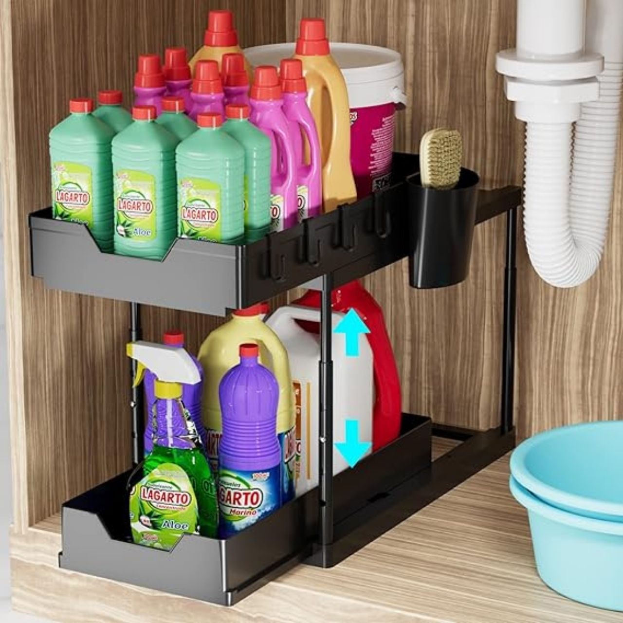 Shelfy, o unitate de rafturi pe două niveluri pentru organizare - Image 3