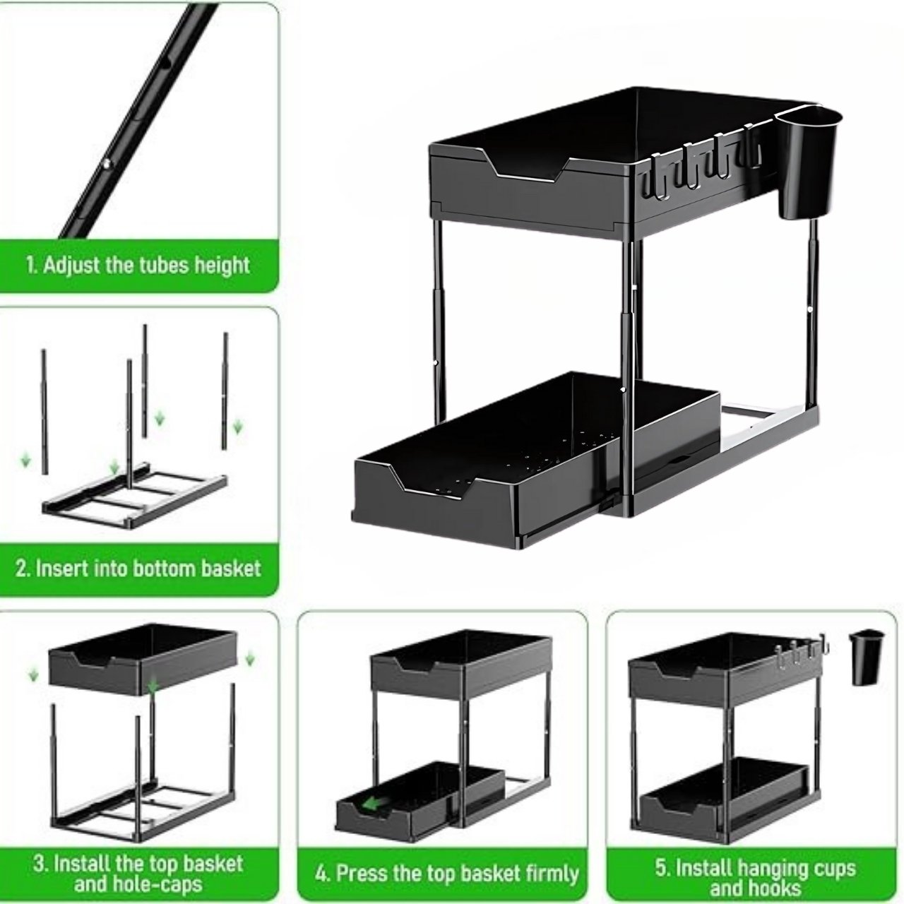Shelfy, o unitate de rafturi pe două niveluri pentru organizare - Image 6