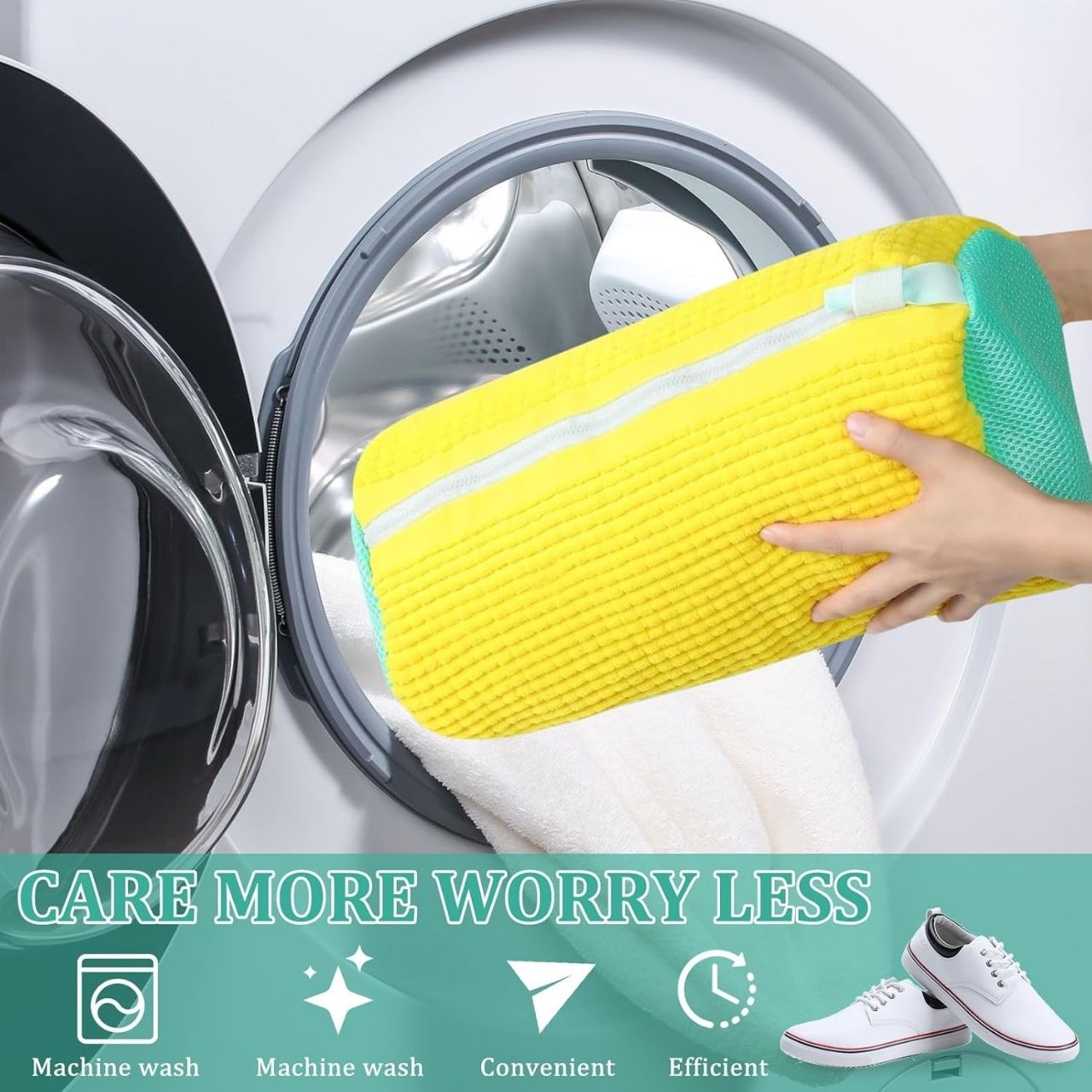 ShoeWash, un sac de curățare pentru pantofi, lavabil - Image 6