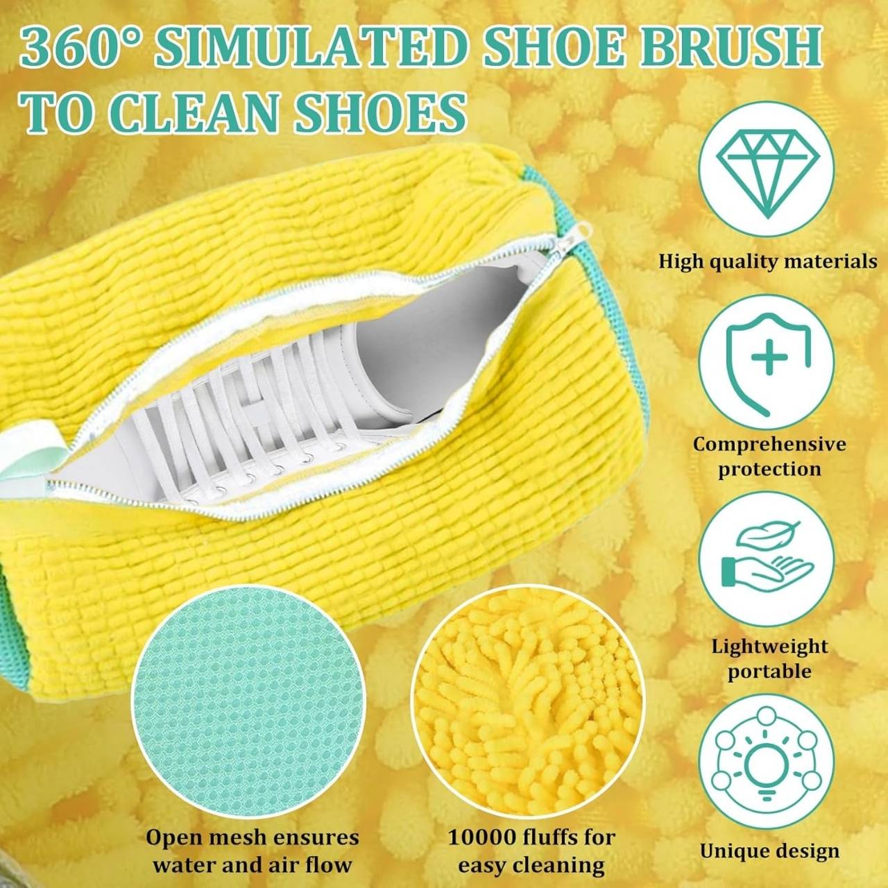 ShoeWash, un sac de curățare pentru pantofi, lavabil - Image 7