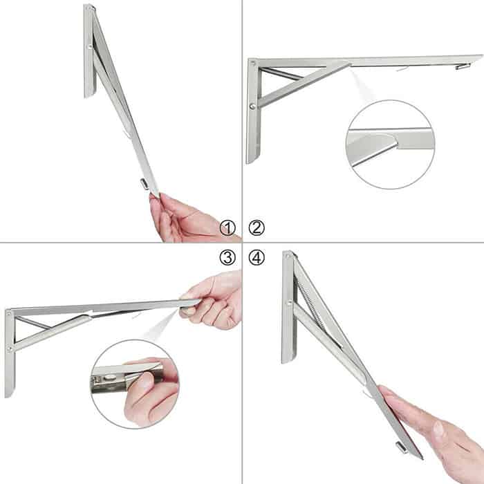 SimpleBracket, suport pliabil pentru rafturi și mobilier (set de 2 bucăți) - Image 3
