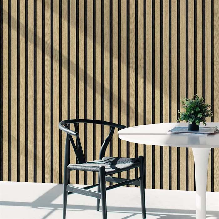 SlatWall, autocolant autoadeziv cu aspect de lemn natural (300 x 45 cm) - Image 3